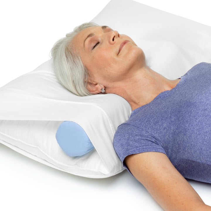 The Original McKenzie Cervical Roll, 20 Neck Support Pillow to Relieve Neck and Back Pain - Round Pillow for Improved Sleeping Support and Cervical Pain Relief - Made in The USA