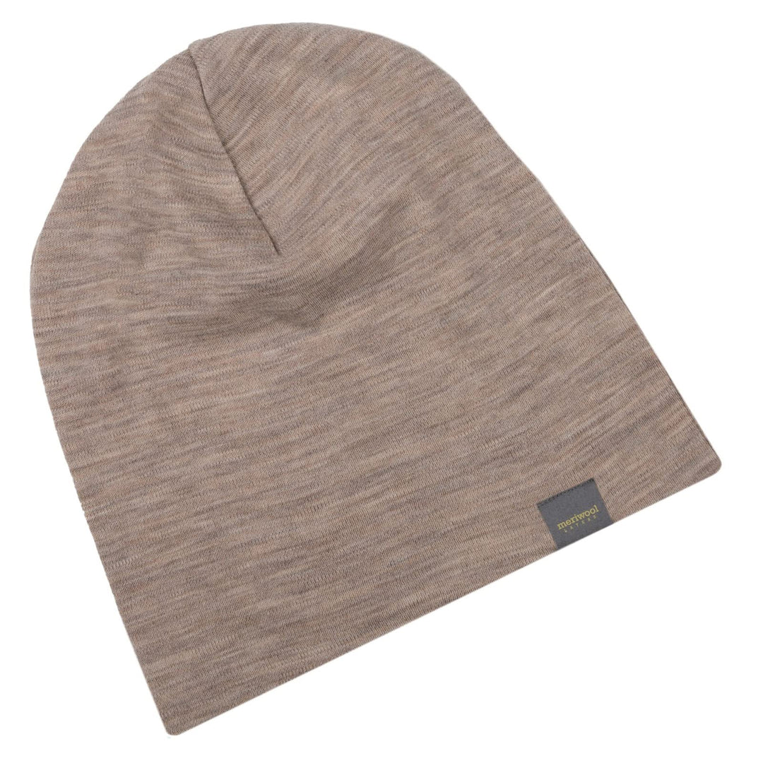 Unisex Merino Wool Cuff Beanie Winter Hat for Men and Women Khaki