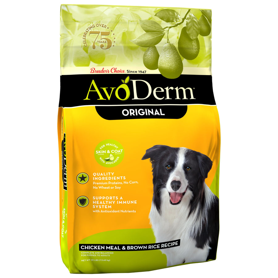 Natural Dry Dog Food, For Skin & Coat, Chicken & Rice Formula, 30 pounds