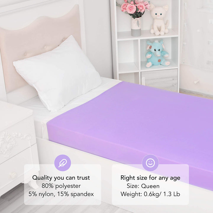 Sensory Compression Blanket | Lycra Bed Sheet for Kids & Adults | Deep Relaxing Feeling, Release Oxytocin | Helps with SPD, Anxiety, ADHD, Autism and More | Breathable, Cool & Stretchable | Queen Size