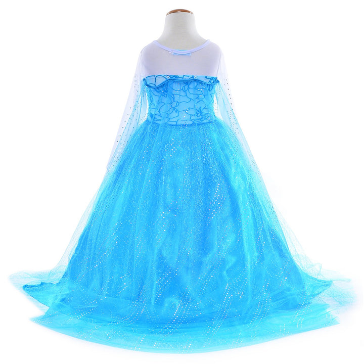 Party Chili Princess Costumes Birthday Party Dress Up for Little Girls with Wig,Crown,Mace,Gloves Accessories 3T 4T (110cm)