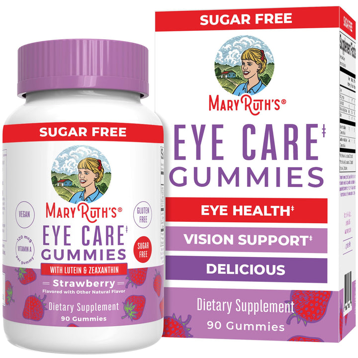 Eye Care Gummies | Eye Health Vitamins for Adults and Kids | Lutein and Zeaxanthin Supplements | for Eyes | Vegan | Non-GMO | Gluten Free | 90 Count | 45 Day Supply