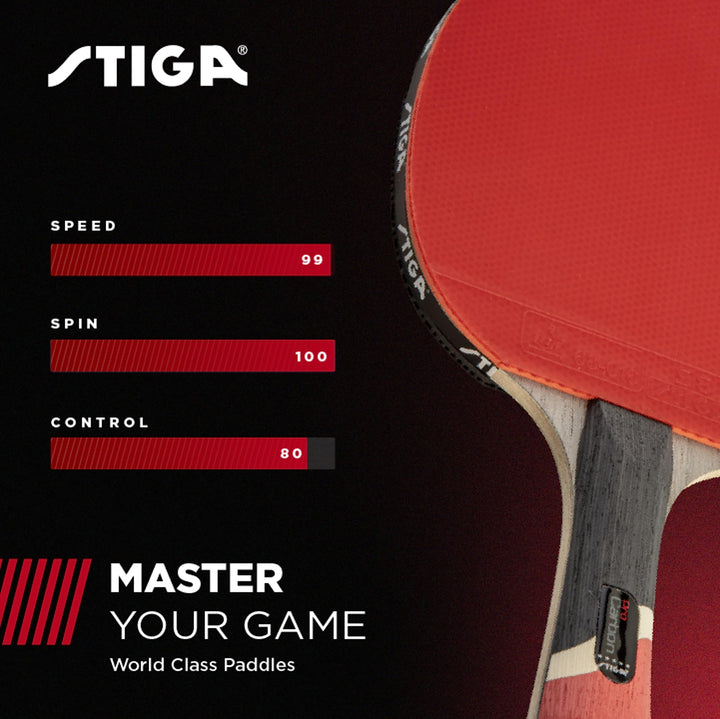 Pro Carbon Wooden Table Tennis Racket- Multicolour