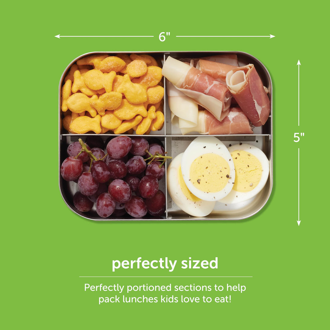 LunchBots Medium Trio II Snack Container - Divided Stai
