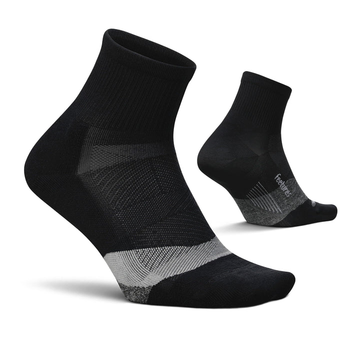 Elite Light Cushion Quarter Solid - Sport Sock with Targeted Compression - Buckle Up Blue, M (1 Pair)
