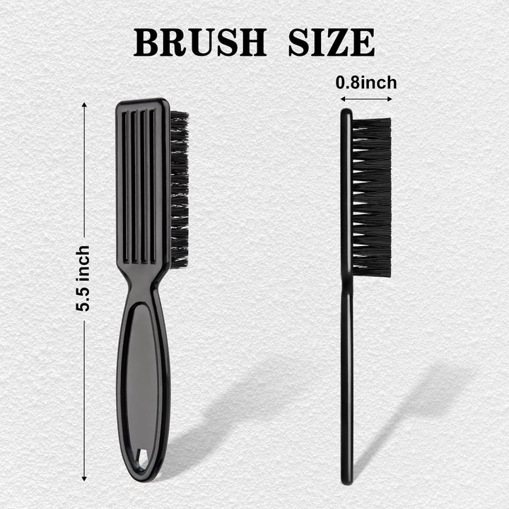 2 Pieces Barber Blade Cleaning Brush - Gitmax Clipper Brush Cleaner, Barber Fade Brushes for Haircut, Barbers Supplies