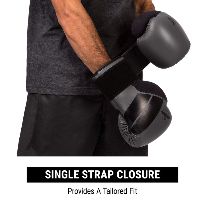 Hayabusa S4 Boxing Gloves for Men and Women - Charcoal,