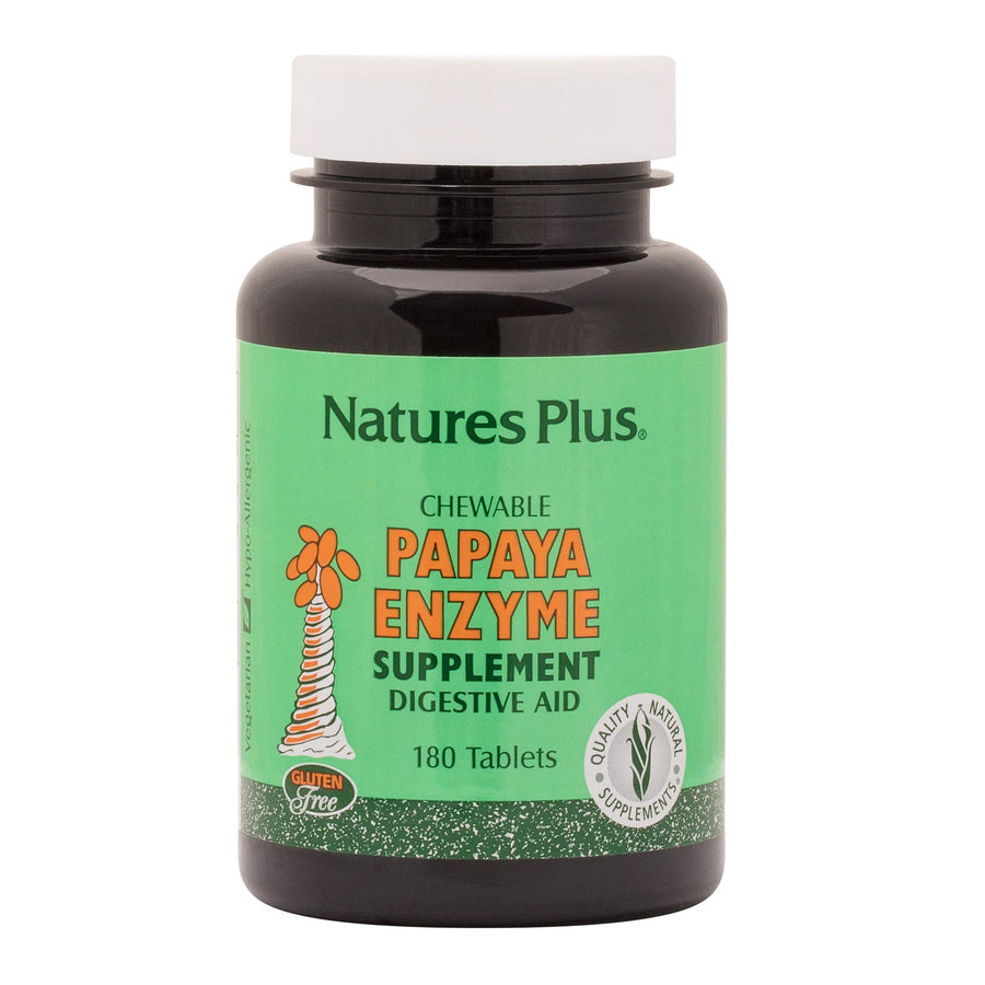 Natures Plus Papaya Enzyme - 6 mg Papain - All Natural 