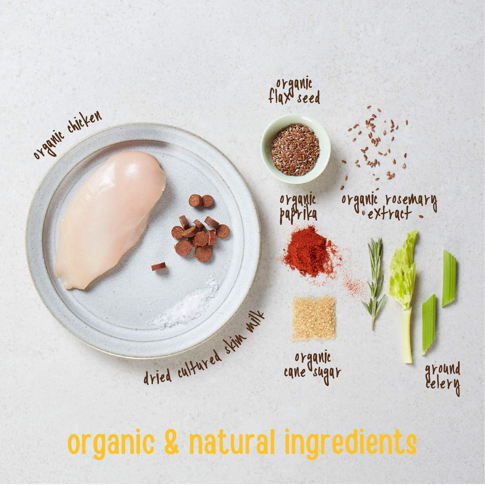 USDA Organic Chicken Training Treats Healthy All Natural Dog Treats Human Grade 175 Treats 6 Ounce (Pack of 1)