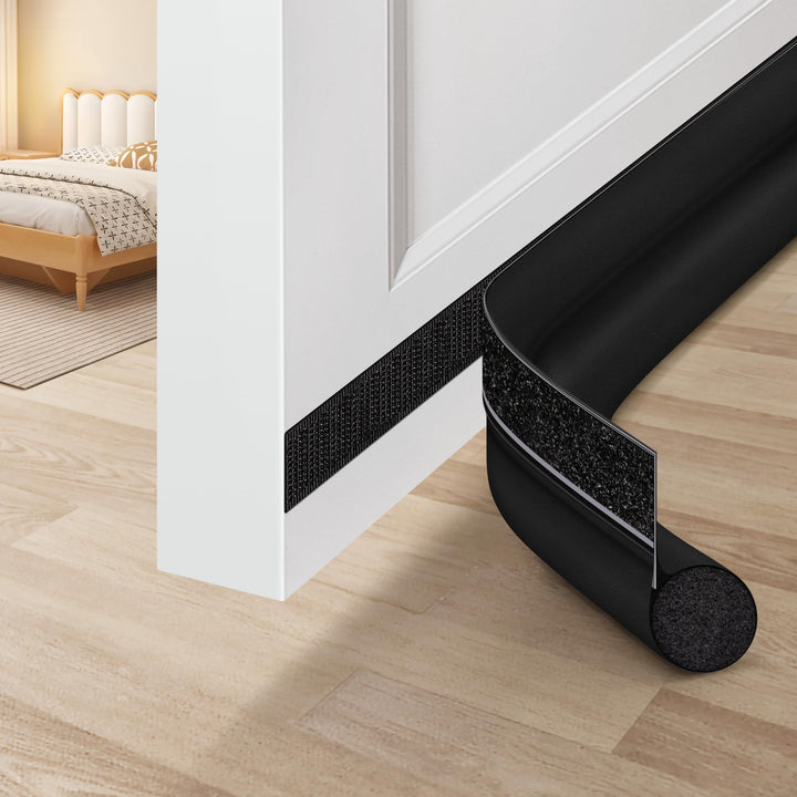 MAXTID Door Draft Stopper 36 Inch Black Adjustable Door