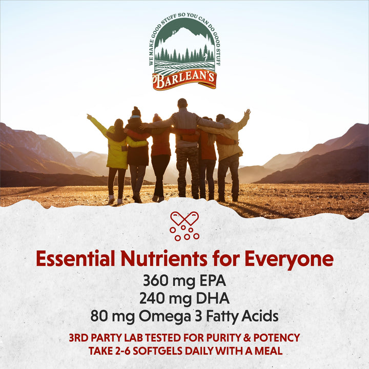 Barlean&#39;s Fish Oil Omega 3 Supplement, EPA and 