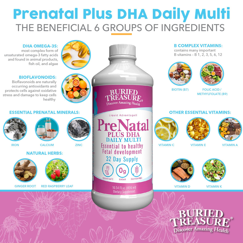 Prenatal Plus DHA Complete, 16 oz, Natural DHA Omega3 Iron