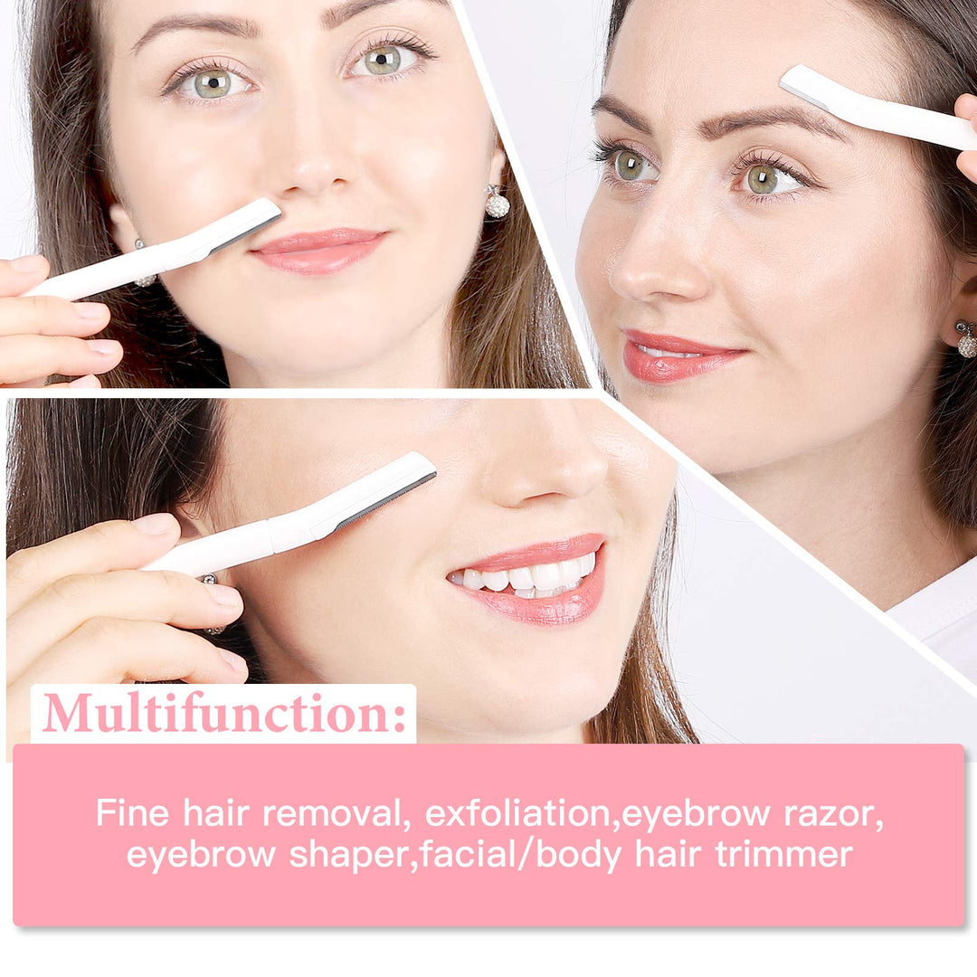 Dermaplane Razor for Women Face,Professional Dermaplaning Tool,Facial Razor, Peach Fuzz and Hair Removal, Multifunction Home Skin Care Tool