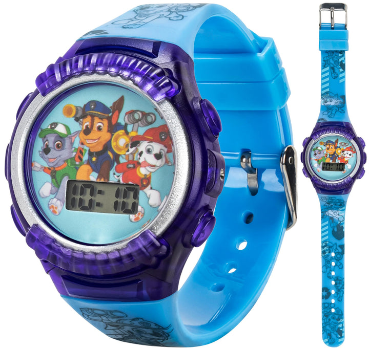 Nickelodeon Kids&#39; PAW4039 Paw Patrol Digital Display Quartz Blue Watch
