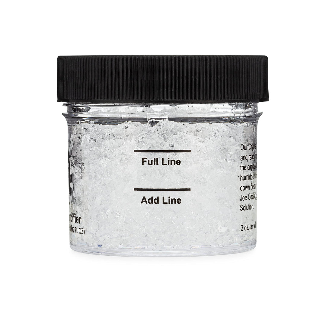 Joe Cool Cigar Crystal Gel Humidifier for Cigar Humidors (2 oz Jars) - 2 Pack