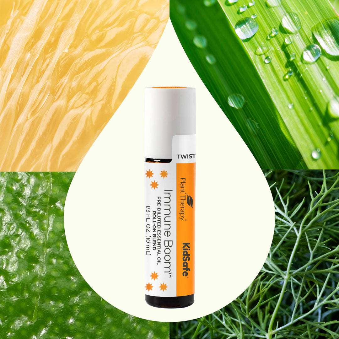 Kidsafe Immune Boom Essential Oil Blend Pre-Diluted Roll-On 10 mL (1/3 oz) 100% Pure, Therapeutic Grade