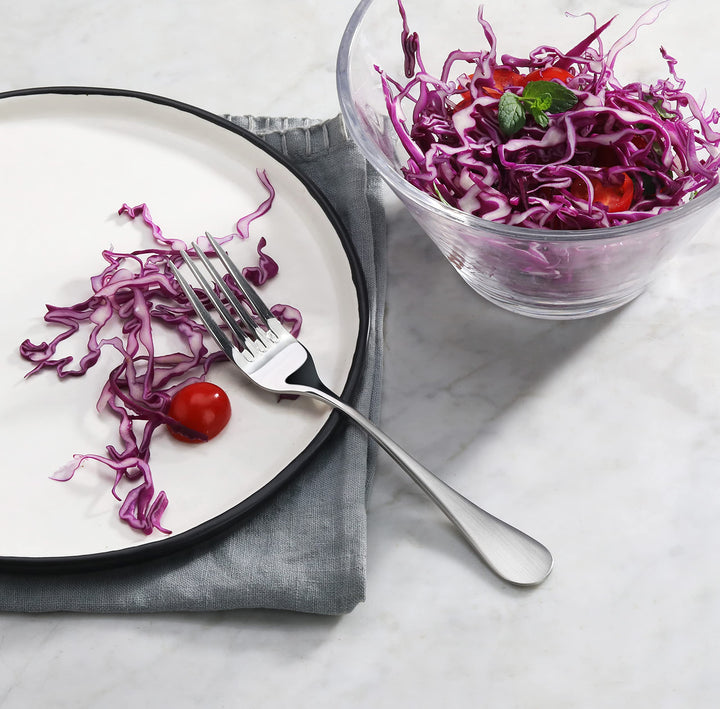 1029109 Rain 18/10 Stainless Steel Salad Fork, Matte Finish Handle,12-Piece