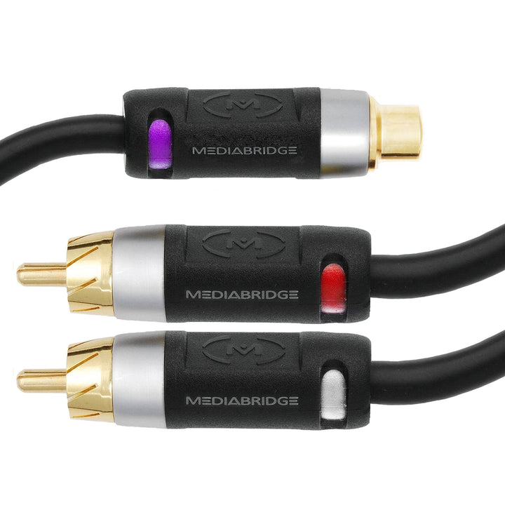 Mediabridge Ultra Series RCA Y-Adapter (12 Inches) - 2-