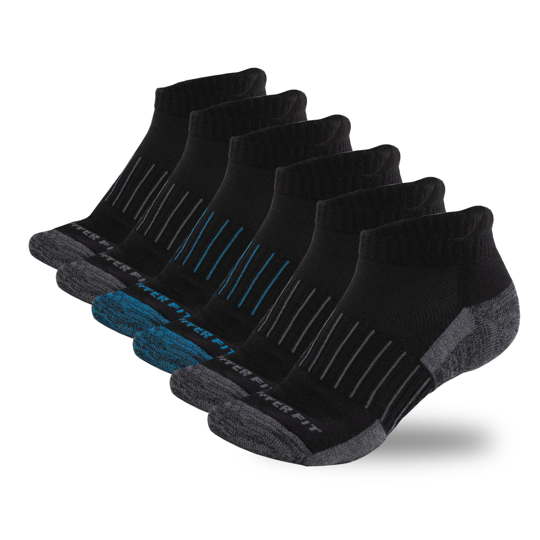 Unisex Adult Ankle Length Sport Socks, Black, Small-Medium US