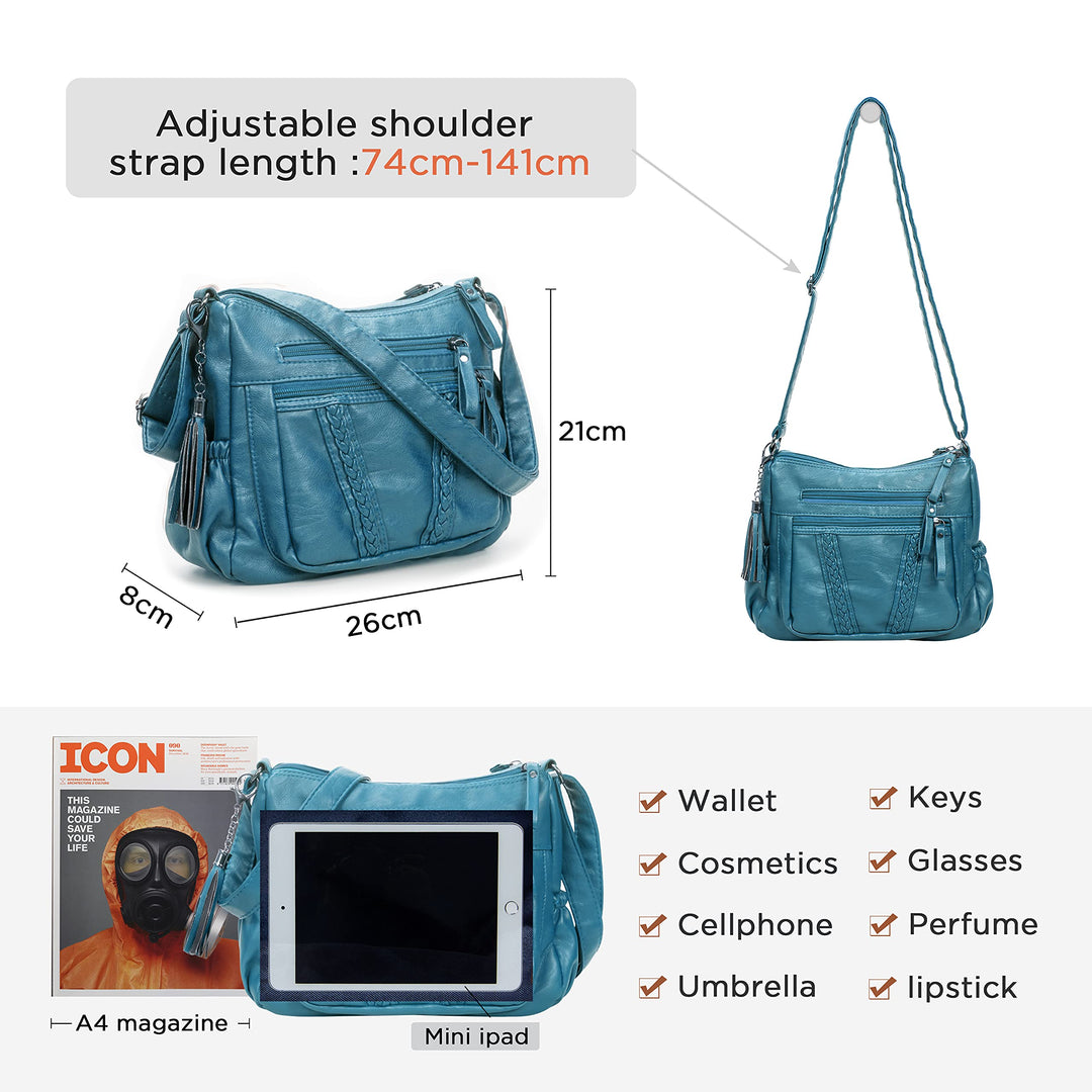VOLGANIK ROCK Crossbody Bag for Women with Tassel Ladie