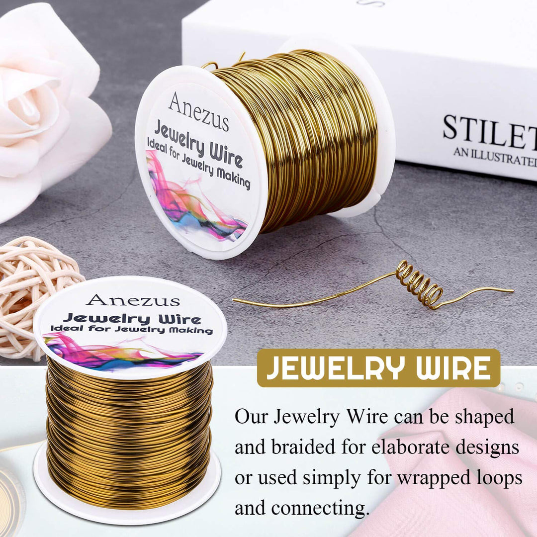 20 Gauge Jewelry Wire, Anezus Craft Wire Tarnish Resist