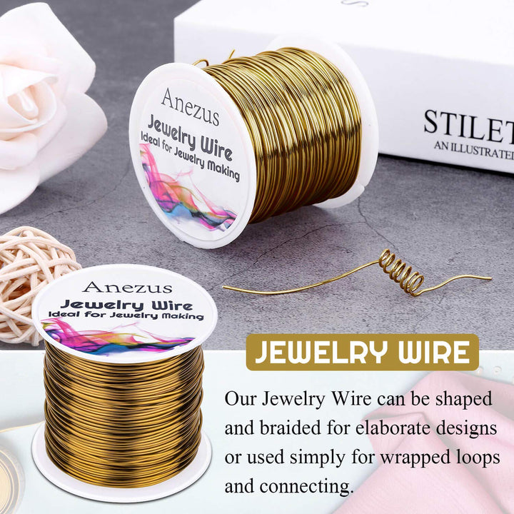 20 Gauge Jewelry Wire, Anezus Craft Wire Tarnish Resist