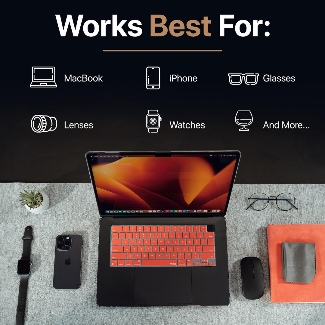 Kuzy Premium Microfiber MacBook Screen Cleaner - Laptop