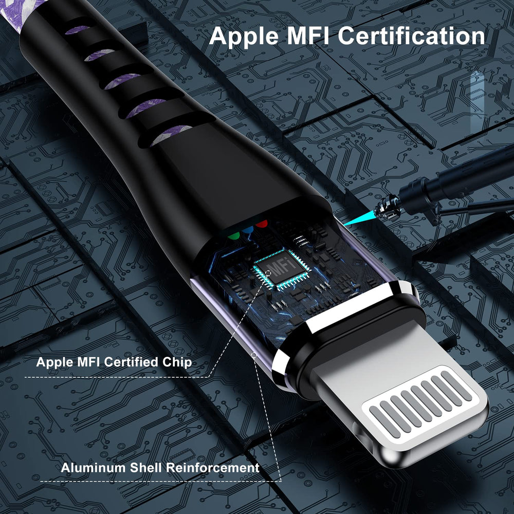 Essri for iPhone Charger Cord 3FT 3Pack, [MFI Certified