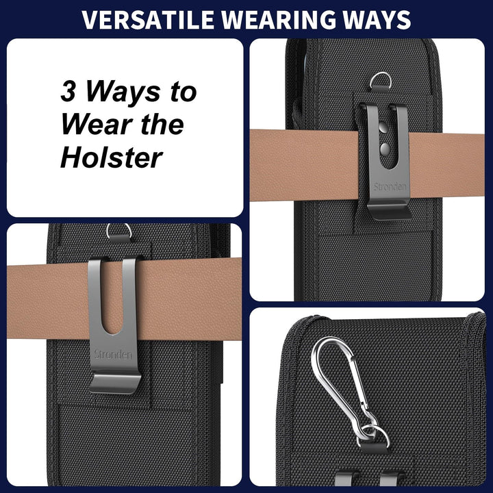 Stronden Heavy Duty Holster for iPhone 16 Plus, 16 Pro 