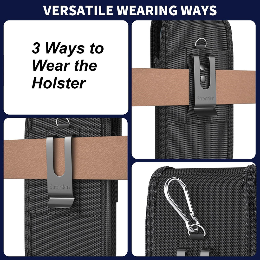 Stronden Heavy Duty Holster for iPhone 16, 16 Pro, 15, 