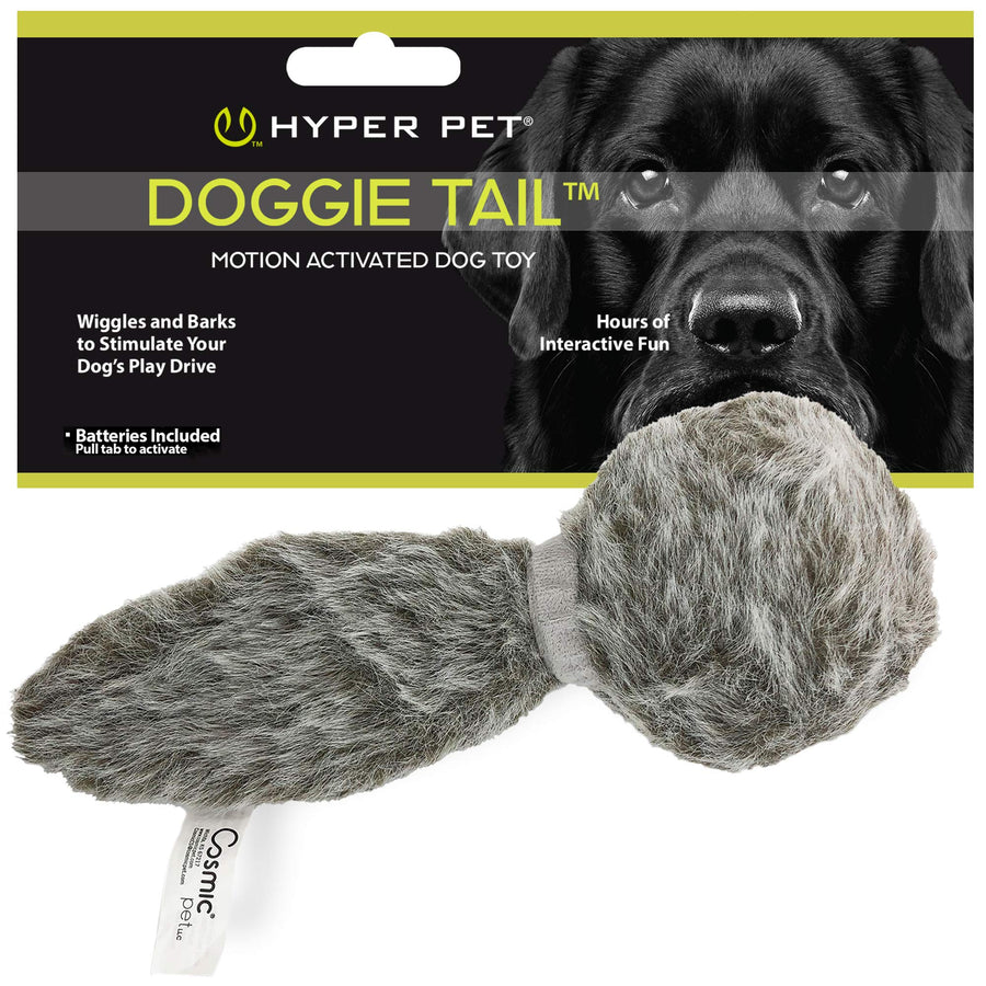 Doggie Tail Interactive Plush Dog Toys (Wiggles, Vibrates, and Barks, Stimulating Play)