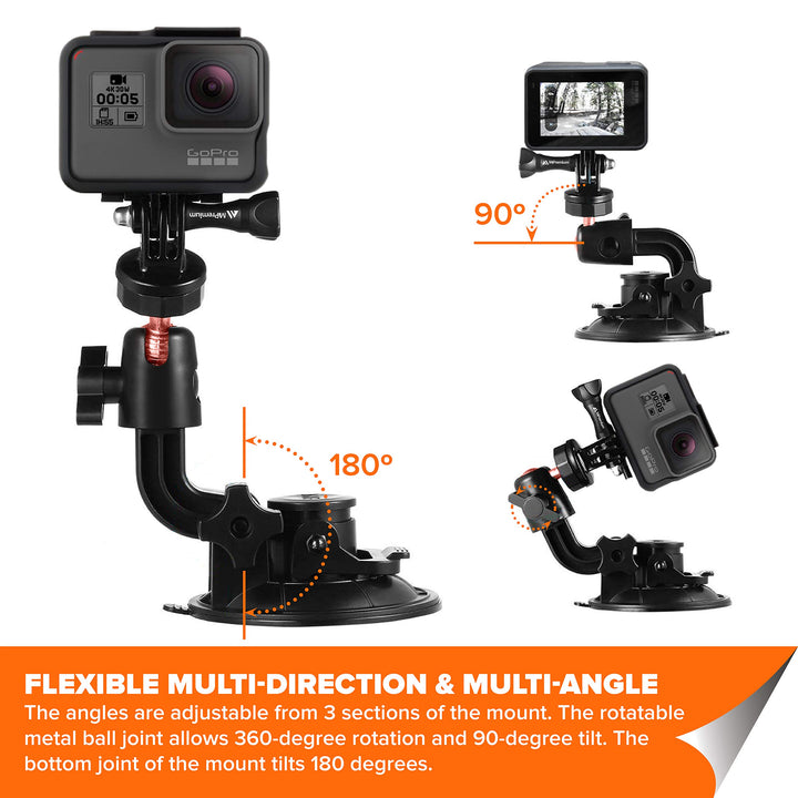 MiPremium Car Suction Cup Mount for GoPro Hero 13 12 11