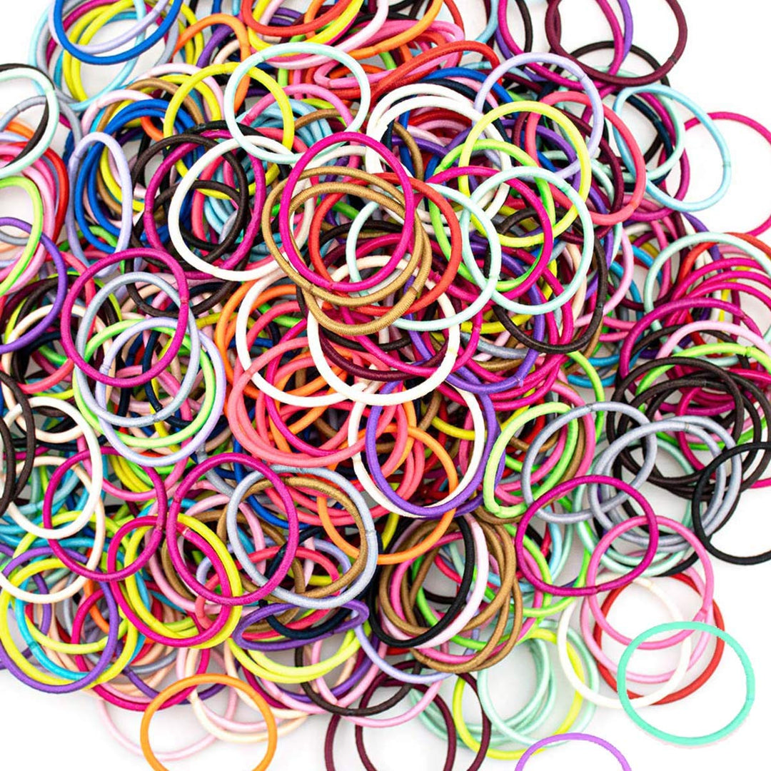 Baby Hair Ties for Girls - 200Pcs Small 1 Elastic Toddler Hair Ties Ponytail Holders Hair Ties for Baby Girls Infants Kids Hair Accessories (Color A)