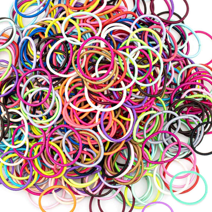 Baby Hair Ties for Girls - 200Pcs Small 1 Elastic Toddler Hair Ties Ponytail Holders Hair Ties for Baby Girls Infants Kids Hair Accessories (Color A)