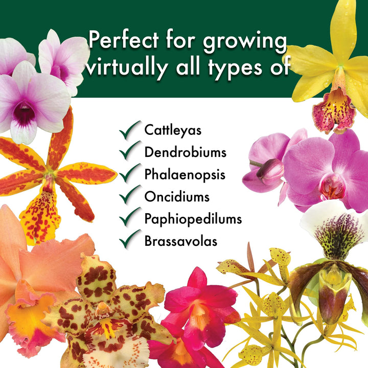 Special Orchid Mix - Premium Grade Orchid Bark Potting Mix for Potting, Repotting, Enhanced Drainage, Air Flow &amp; Root Ventilation, Ideal for Phalaenopsis, Cattleyas, Dendrobiums - 4 Quarts
