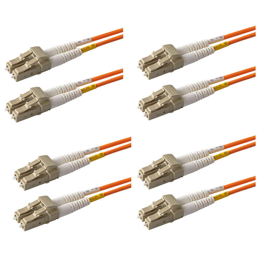 Multimode OM1 62.5/125 Fiber Patch Cable, Duplex LC to 