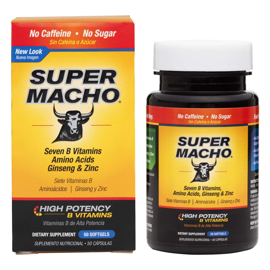 Super Macho, High Potency B Vitamins and Amino Acids, F