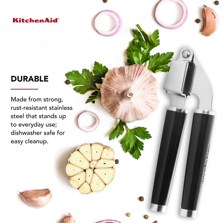 Classic Garlic Press, One Size, Black