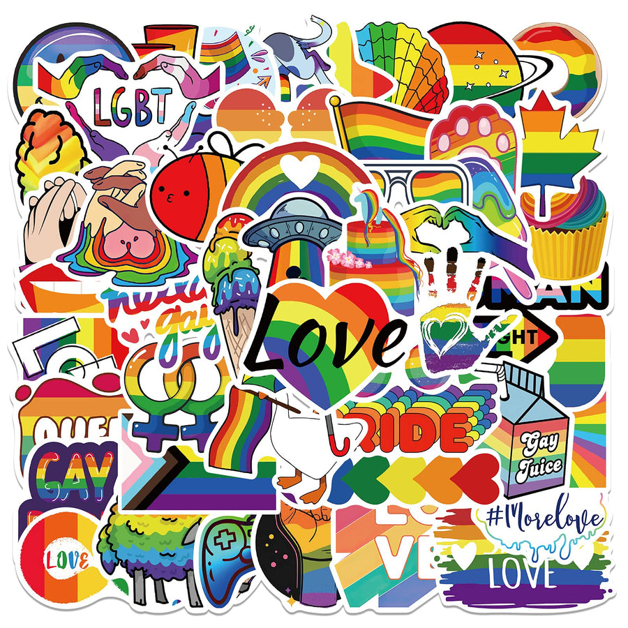 Gay Pride Stickers Pack Bulk50Pcs Aesthetic Gay Sticker