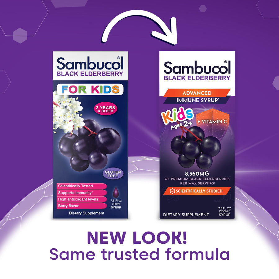 Sambucol Black Elderberry Syrup for Kids - Elderberry E