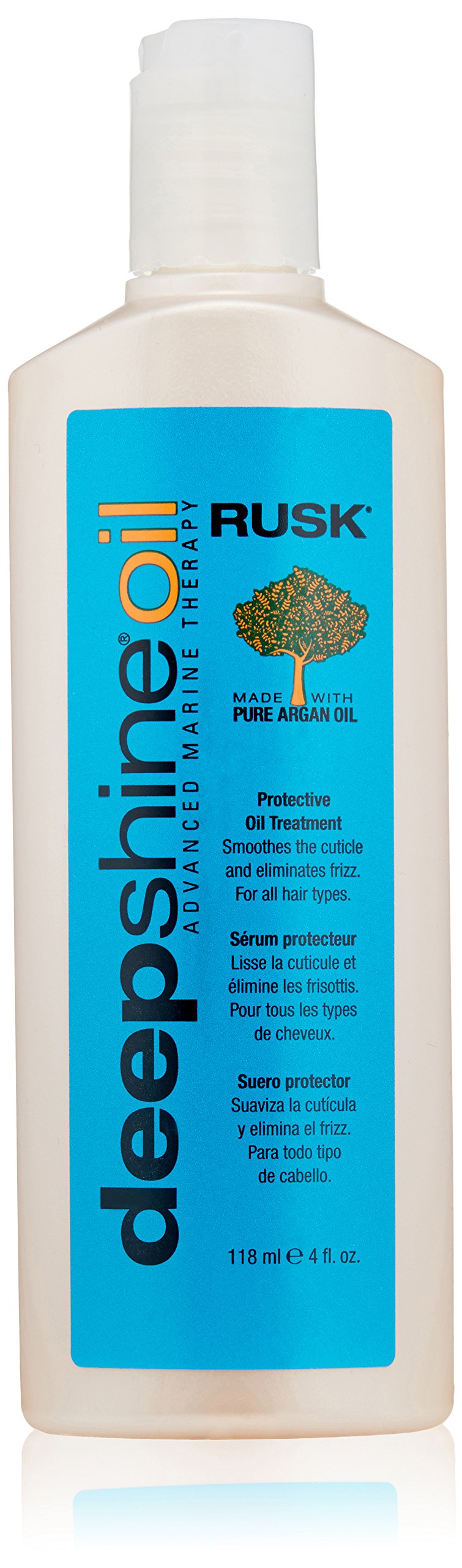 Deepshine Oil Protective Oil Treatment, 4 Oz, Marine Mineral-Enriched Argan Oil Treatment Eliminates Frizz, Improves Elasticity, and Leaves Hair Soft, Silky, and Manageable