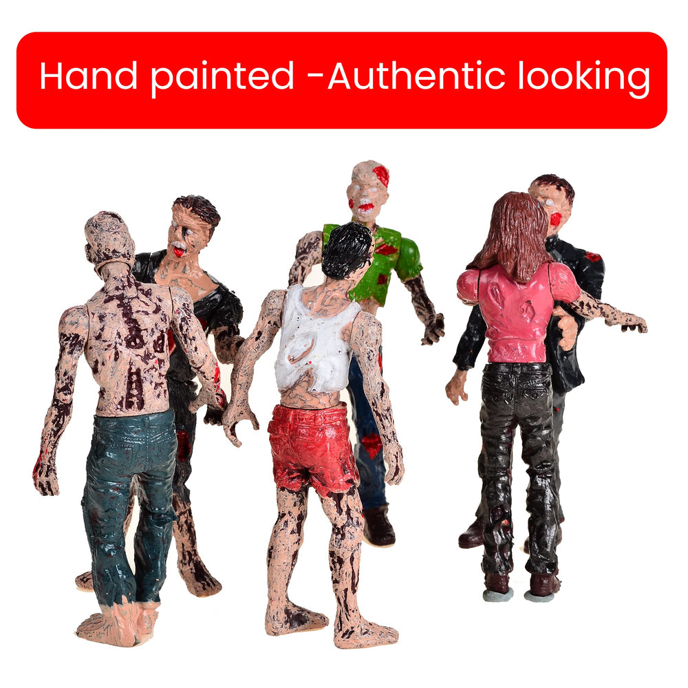 Zombie Action Figures Gift Package - Scary Toys for Boys and Girls - 4 Inches - Pack of 6