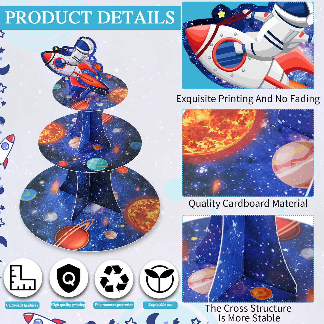 Nuenen Outer Space Cupcake Stand 3 Tier Outer Space Par