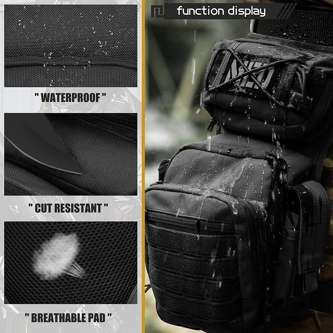 Drop Leg Bag for Men Women Military Tactical Thigh Pack Pouch Multifunctional Tactical Package Outdoor Hiking Thigh Bag