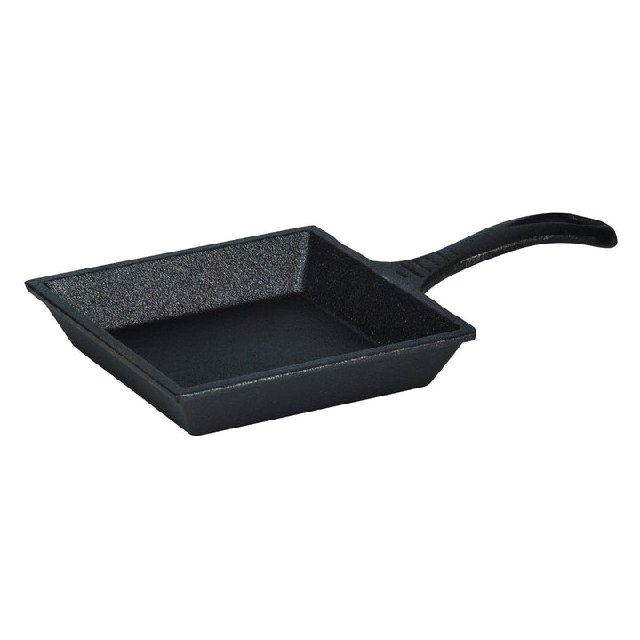 CasaModa Pre-Seasoned Cast Iron Mini Square Fry Pan, 5-Inch,Small