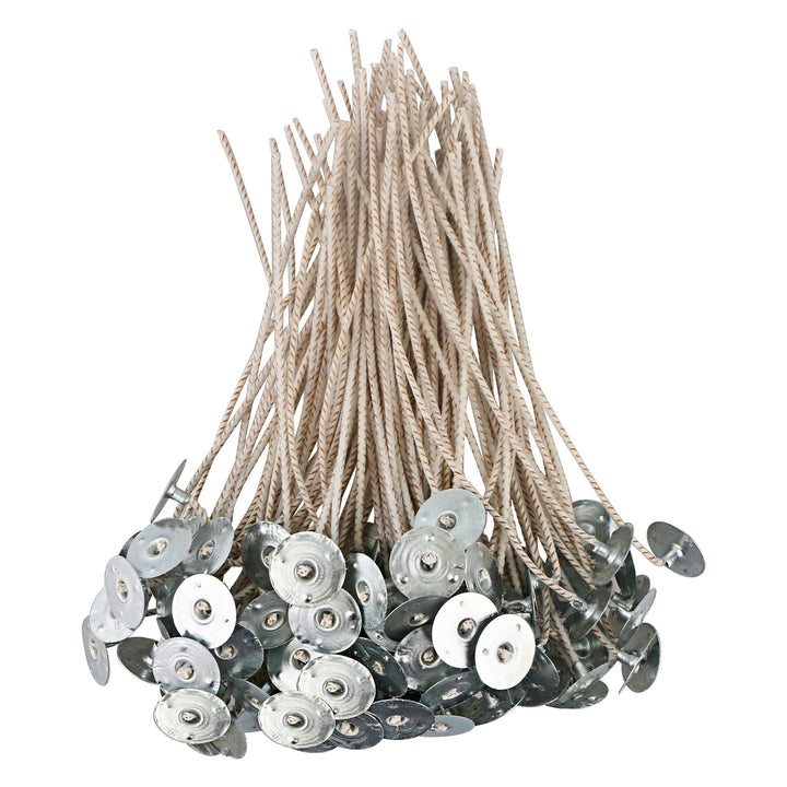 EUPNHY CD Series Candle Wicks for Soy Candles,100pcs CD 4 6 Pretabbed Wicks,Cotton & Paper Wicks for Candle Making.