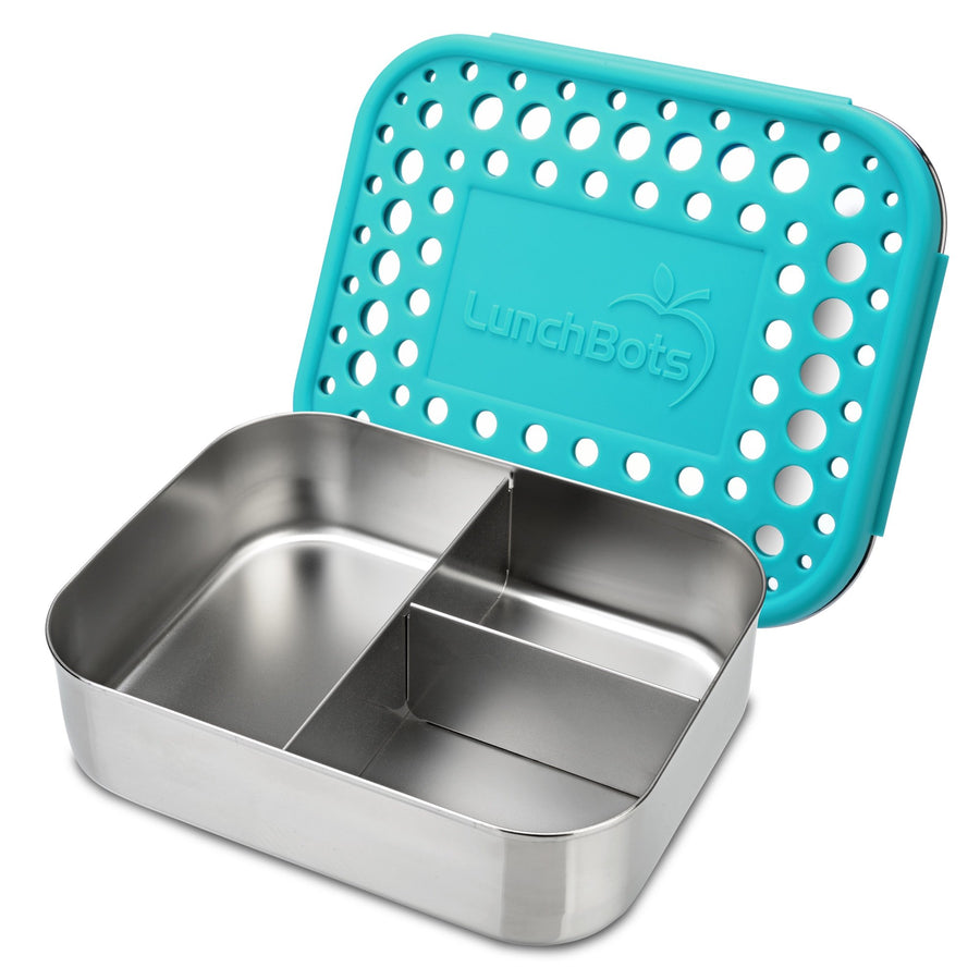LunchBots Medium Trio II Snack Container - Divided Stai