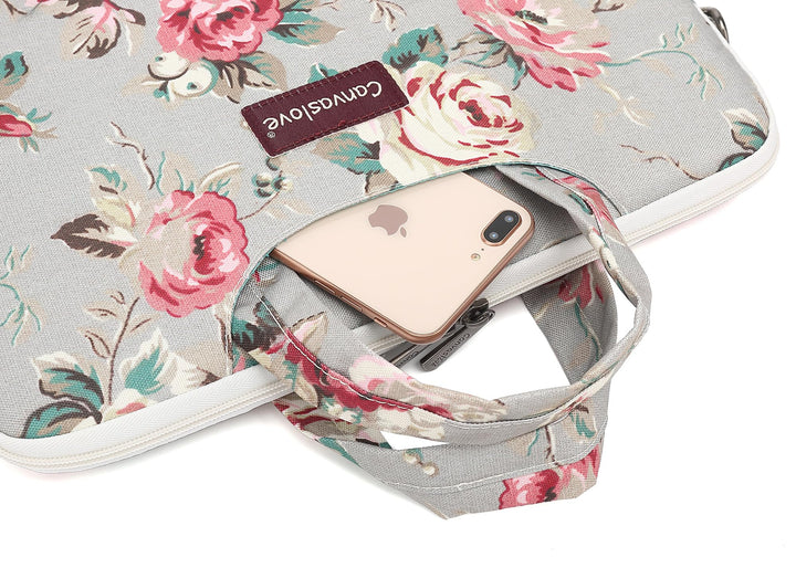 Rose Pattern Water Resistant Laptop Shoulder Messenger Bag for MacBook Pro 16 inch,15.6 inch and 15 inch-16 inch Laptop