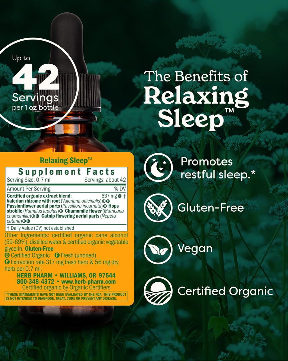 Herb Pharm Relaxing Sleep Herbal Formula with Valerian 