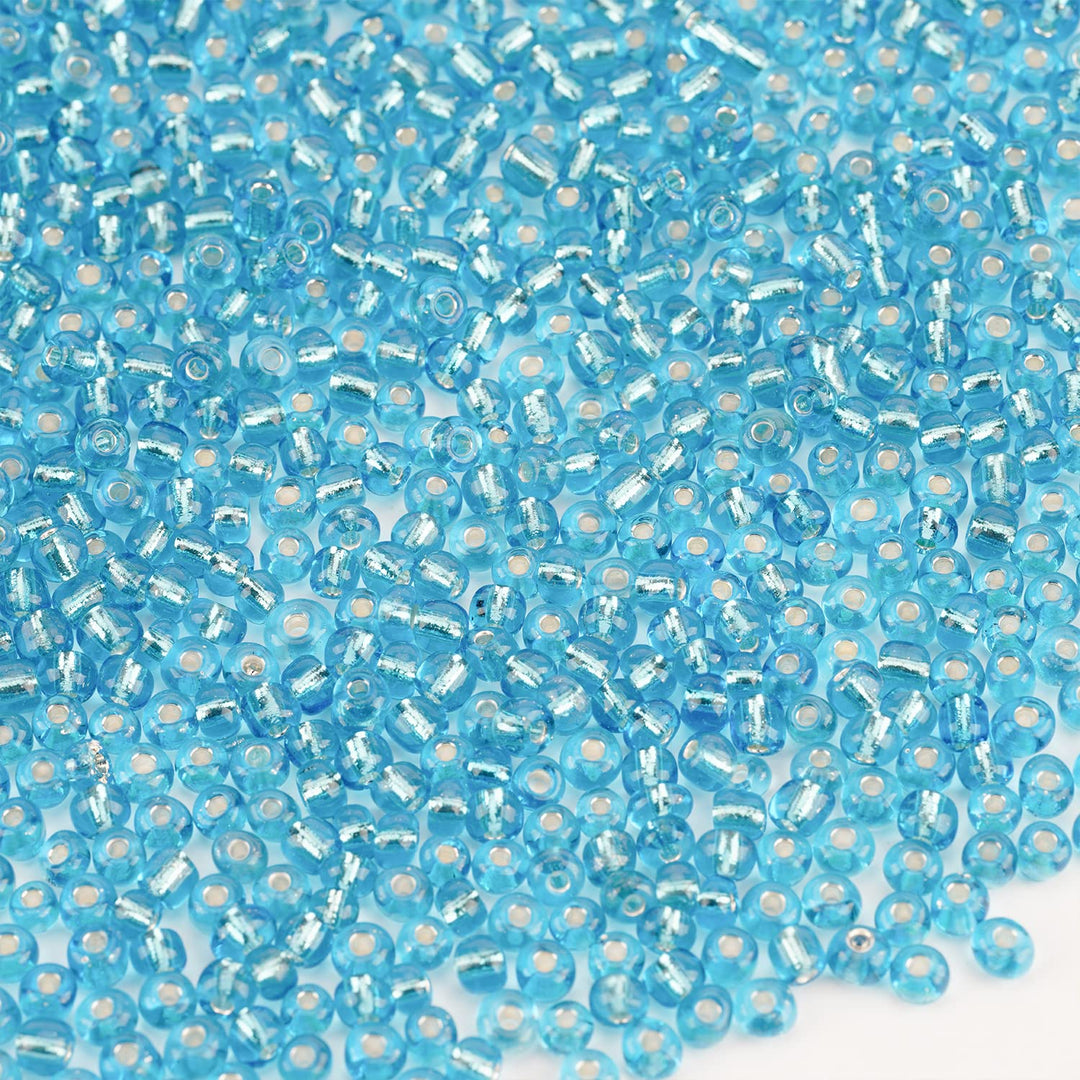 2400Pcs 6/0 4mm Seed Beads for Jewelry Making, Bulk Pony Opaque Bead Colorful Neon Beads Set for DIY Bracelet Earring Necklace Craft with Crystal Elastic String
